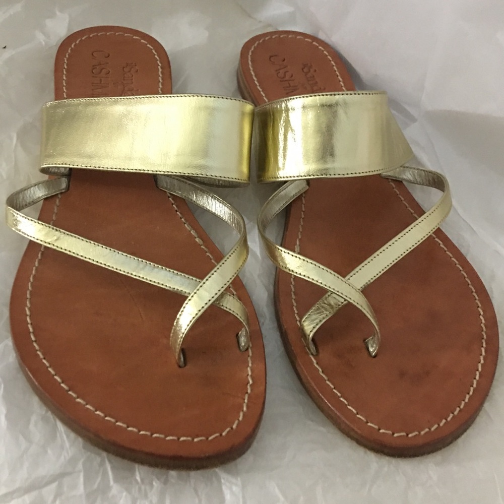 Il Sandalo for Cashmere gold toe ring sandals